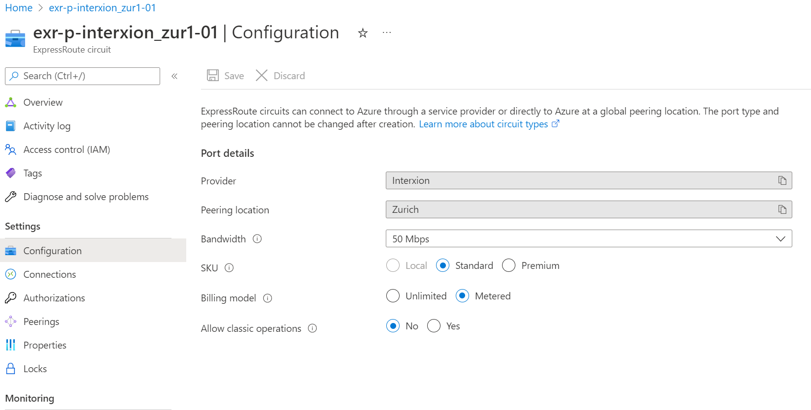 express route configuration